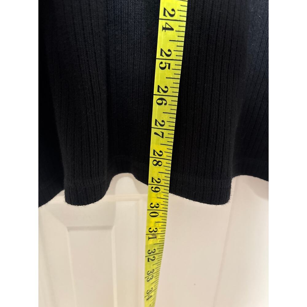 Lauren Ralph Lauren Black Ribbed Cotton Sweater 3X - Picture 3 of 8